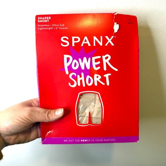 Spanx Power Shorts Shaper Short in Soft Nude Size Large - Picture 9 of 15